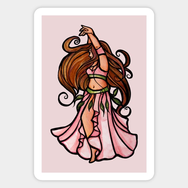 Belly Dancer Magnet by bubbsnugg